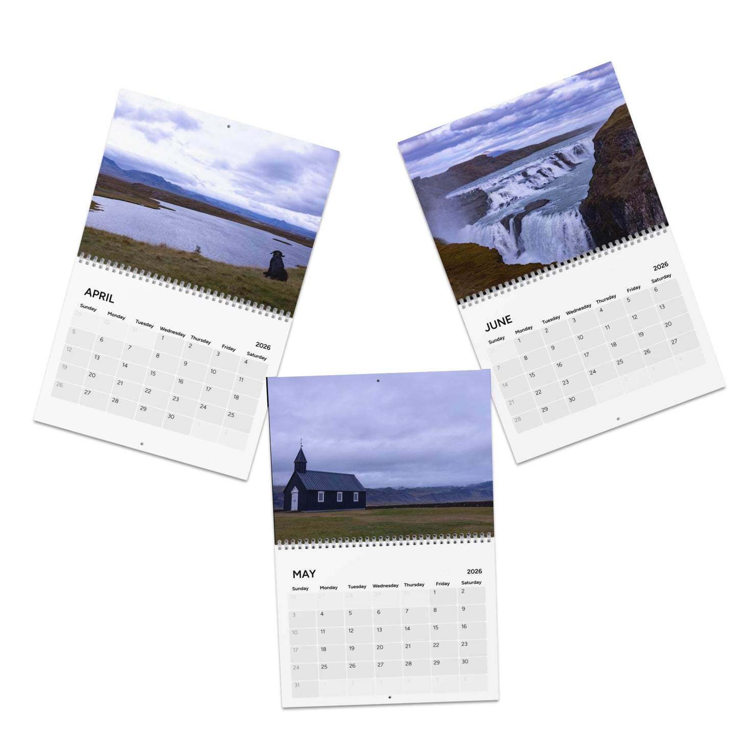 Iceland 2026 Wall Calendar