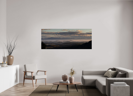 76.7 x 31″, Photo Print Under Acrylic Glass Mists of the Valley