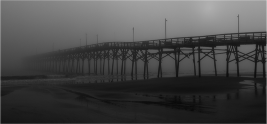 Foggy Oak Island Pier
