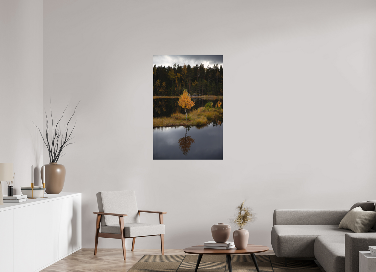 30 x 45″, Matte Canvas Unframed Autumn Reflection