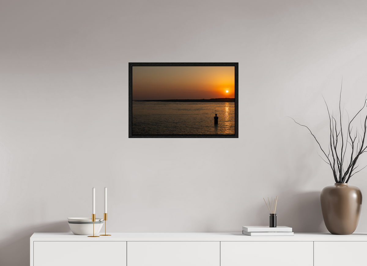 24 x 16″, Floater Frame Last Light, First Cast