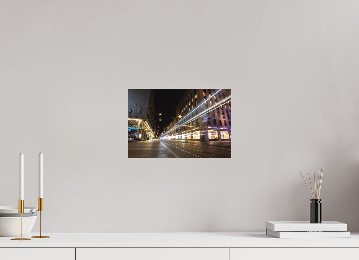 12 x 8″, Matte Canvas Unframed Helsinki At Night