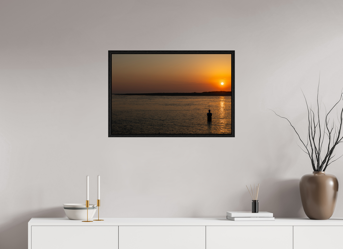 30 x 20″, Floater Frame Last Light, First Cast