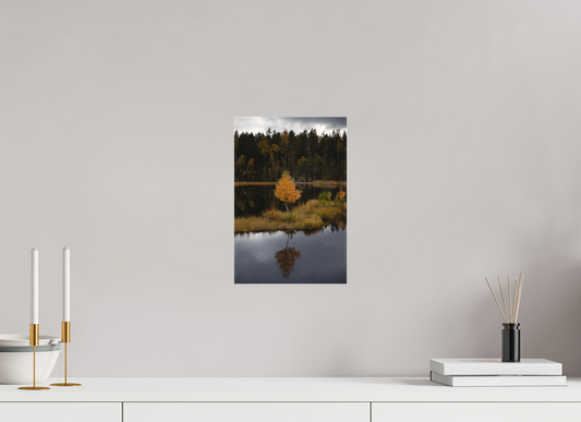 8 x 12″, Matte Canvas Unframed Autumn Reflection