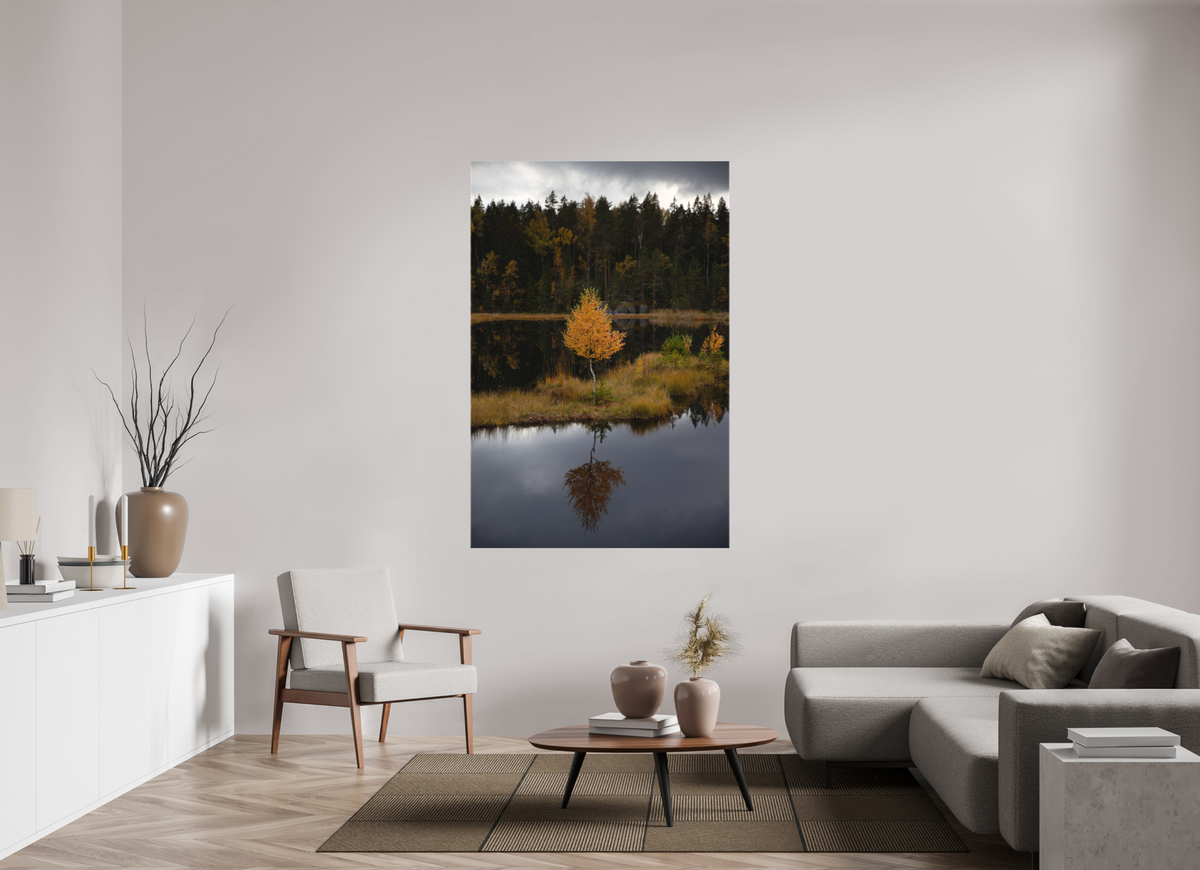 44 x 66″, Matte Canvas Unframed Autumn Reflection