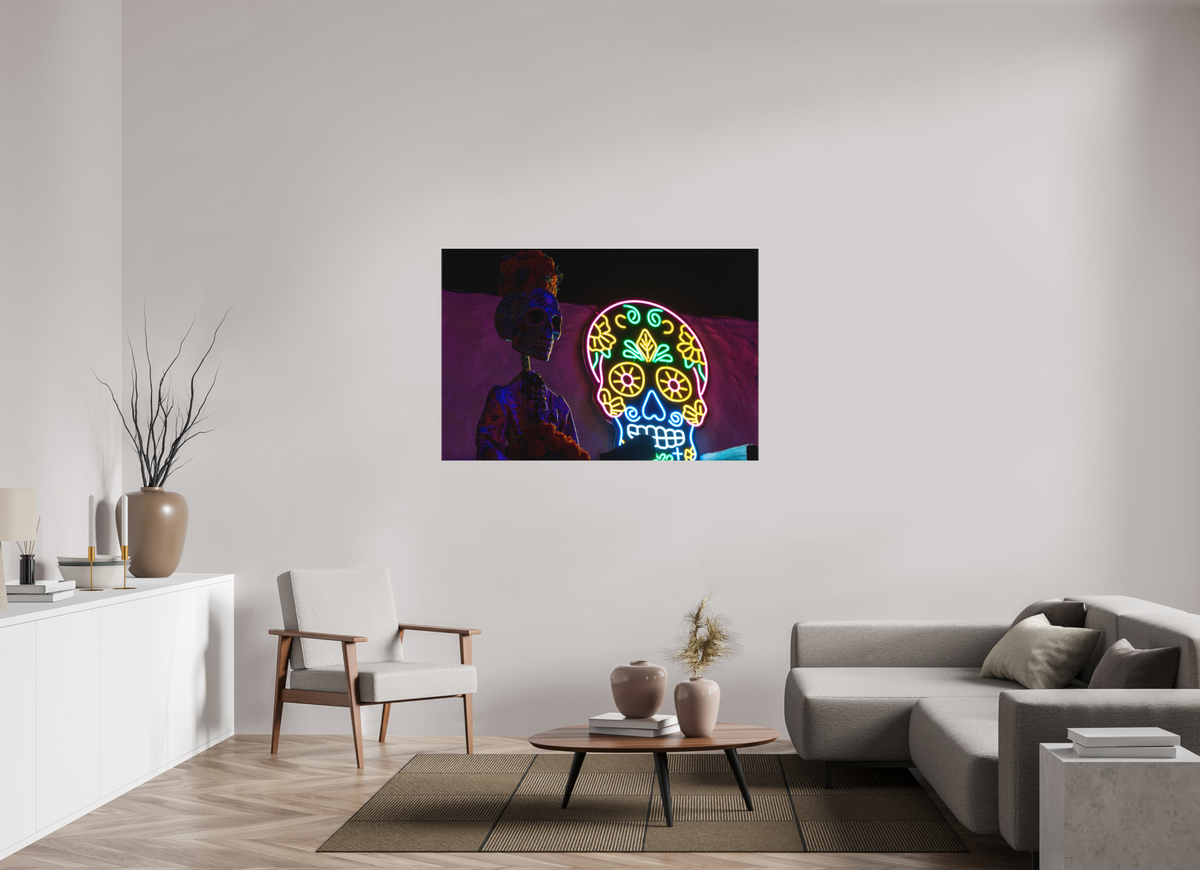 54 x 36″, Matte Canvas Unframed Neon Spirits