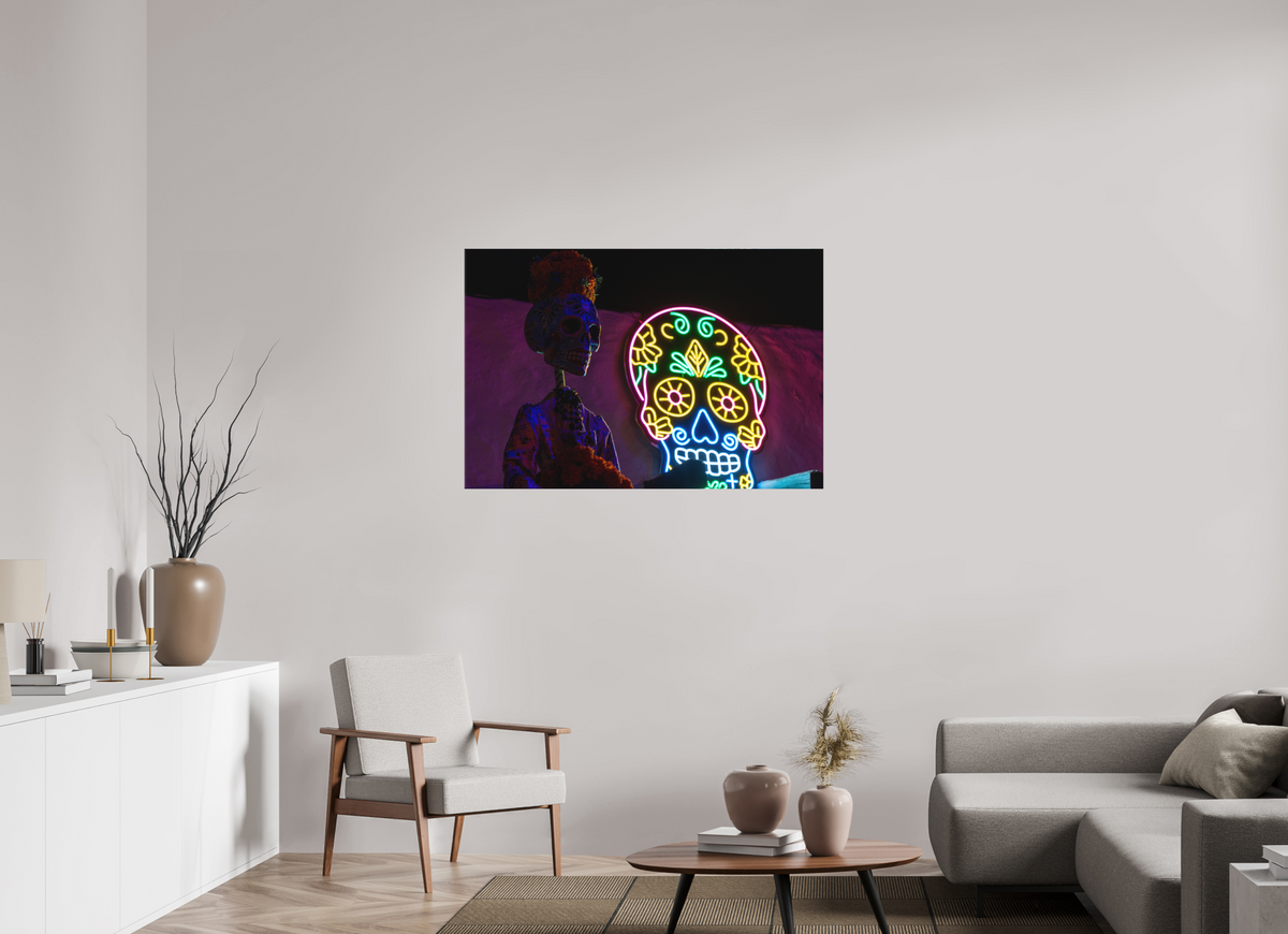 45 x 30″, Matte Canvas Unframed Neon Spirits